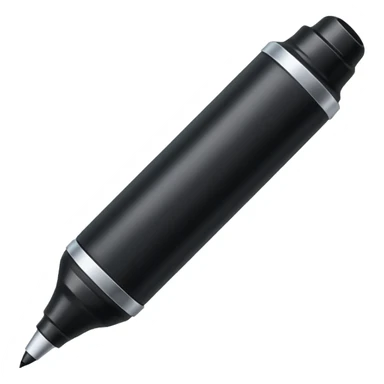 a black bold marker like a sharpie sticker