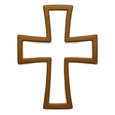 One singular cross sticker