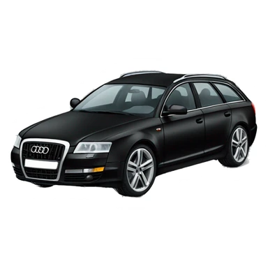 Black Audi a6 c6 car avant sticker