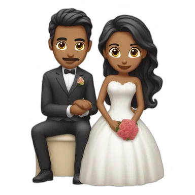 Novios peleándose sticker