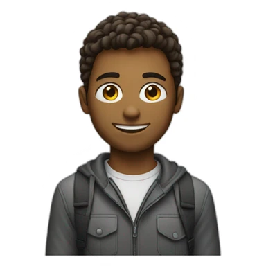 young tech guy sticker