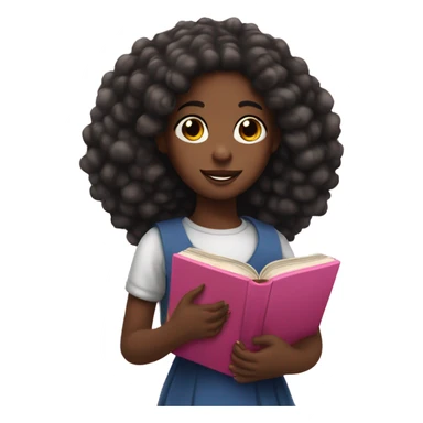 A black girl with a pink bible in his hands, she have 15 years and she IS beautiful sticker