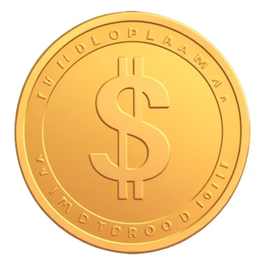 dollar coin sticker