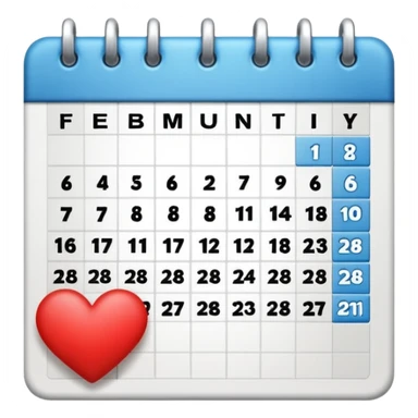 Kalender 28. februar sticker