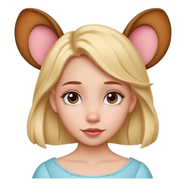 Girl with Disney ears  sticker