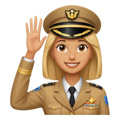 woman salute sticker