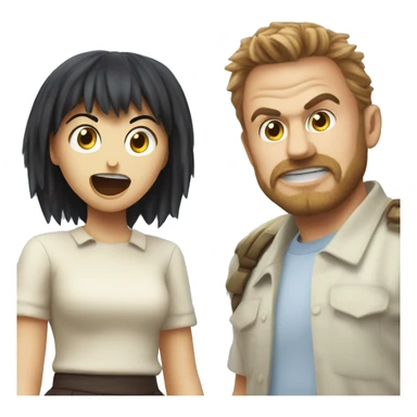 nikocado and wendy testaburger monster attack sticker