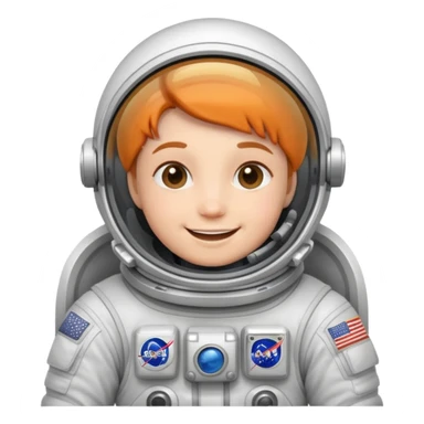 happy astronaut sticker