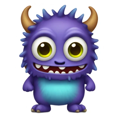 A cute monster  sticker