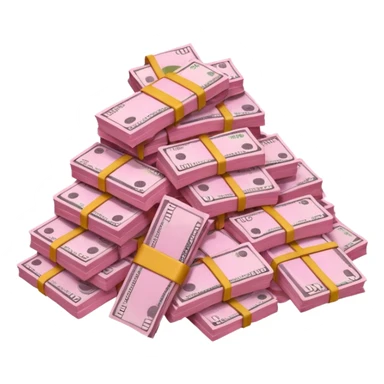 Pink money sticker