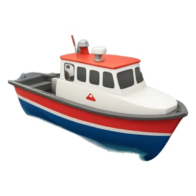 Lobster driving boat sticker