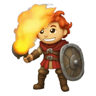 medieval firebreather sticker