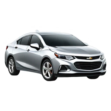 Silver Chevy Cruz  sticker