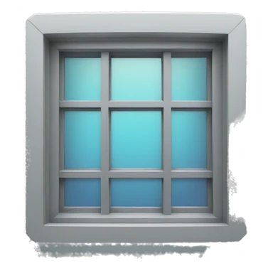 futuristic window frame sticker