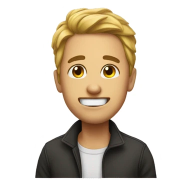 Face with ,,XD” sticker