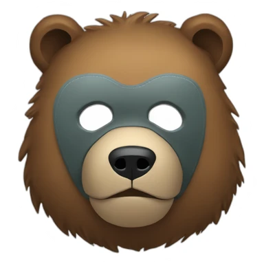 Grizzly head with jason mask sticker