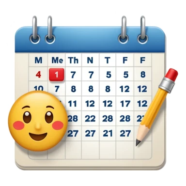 1 month from calendar sticker