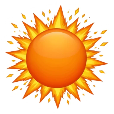 a minimalist explosion. sticker