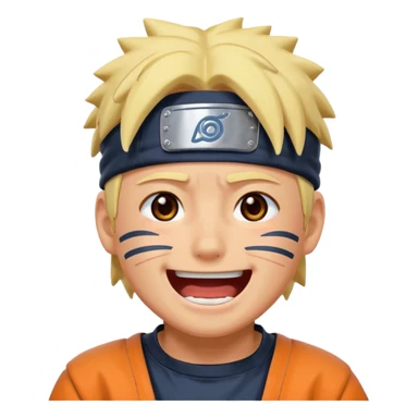 Laughing with tears naruto sticker