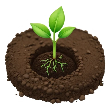 A small green seedling with two tiny leaves just sprouting from soil, with a subtle 1% symbol nearby, symbolizing incremental growth and the 1% improvement principle sticker