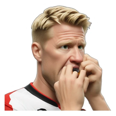 Eddie Howe biting nails sticker