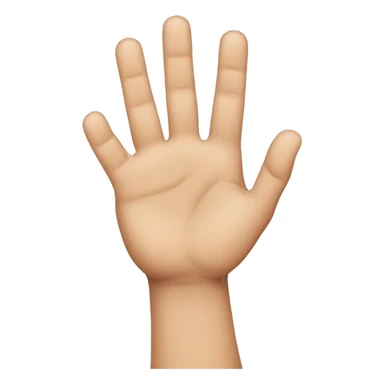 hand with 3rd and 4th finger crossed over each other sticker