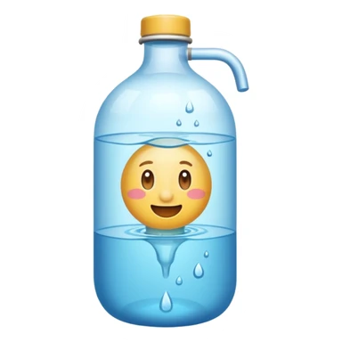 una botella de agua normal  sticker