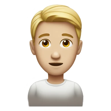 Person side eyeing sticker