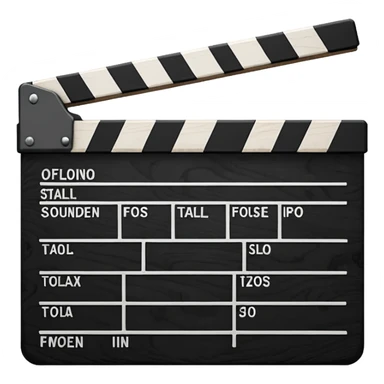 film clapperboard sticker