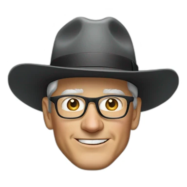 Tim Cook with hat  sticker