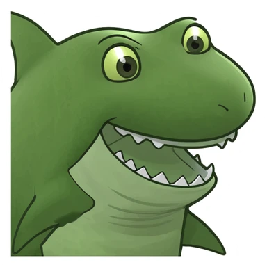 Tiburón sonriendo sticker