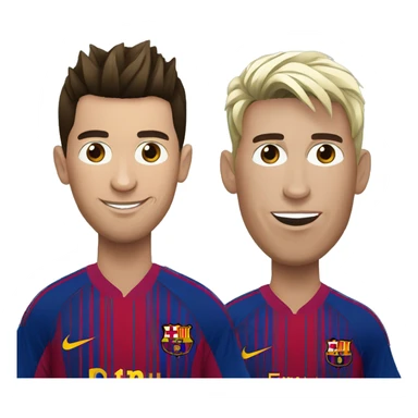 Ronaldo and Messi sticker