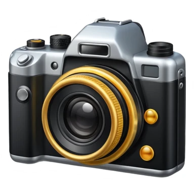 photo camera, simple, clear, no text sticker