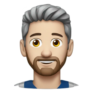 lionel messi gray sticker