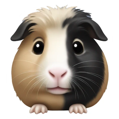 beige and black guinea pig sticker