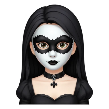 Goth girl Halloween sticker