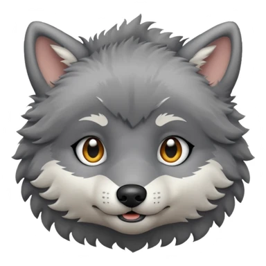 baby wolf sticker