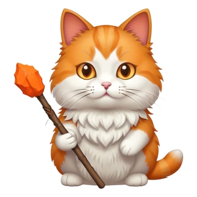Cat holding a stick of dynamite  sticker