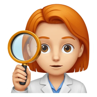 écureuil examinant attentivement avec une grosse loupe, air malicieux sticker