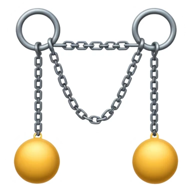 a throwing weapon made of weights on the ends of interconnected cords sticker