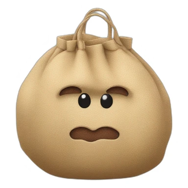 balls in a hairy skin coloured bag sticker