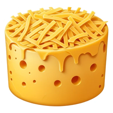 Grated cheese sticker