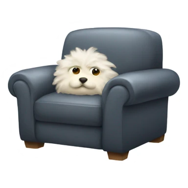 comfy fluffy chair sticker