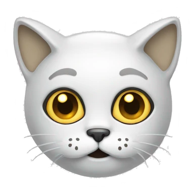 Cat in ghost costume  sticker