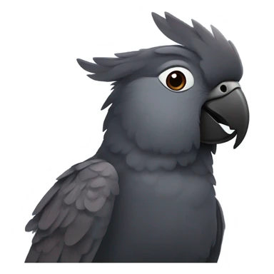 dark brown cockatoo sticker
