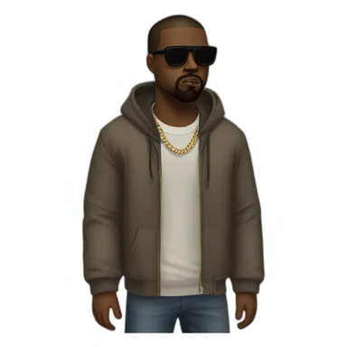 kanye west as gta character sticker