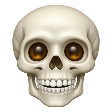 Mewing skeleton sticker
