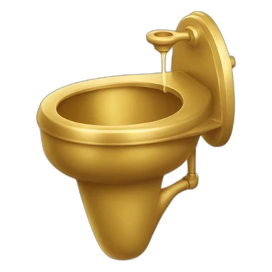 golden urinal sticker