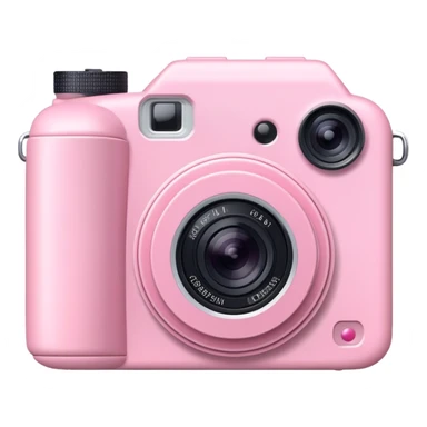 baby pink digital camera sticker