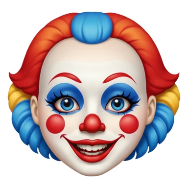 cara de payaso sticker